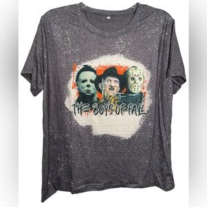 NWOT 2XL Boys of Fall Jason, Freddy Krueger, Michael Myers  Halloween T-shirt